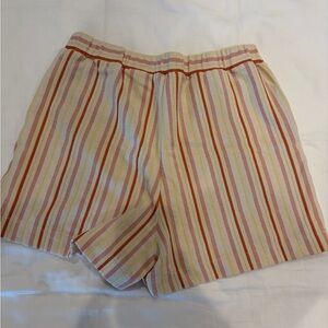 Madewell Striped High Rise Elastic Shorts - NWOT